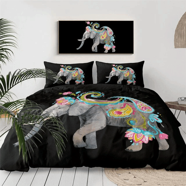 Bohemian Elephant Bedding Set