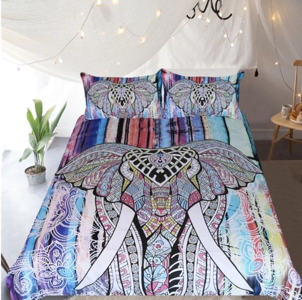 Bohemian Elephant Bedding Set