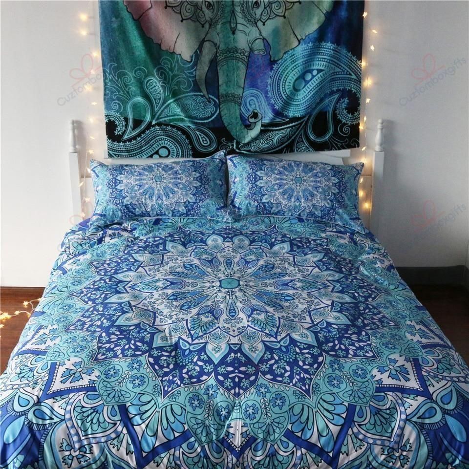 Bohemian Flower Printed Bedding Set
