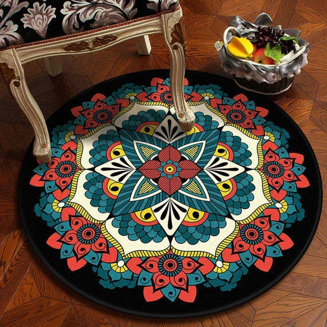 Bohemian Mandala Round Carpet