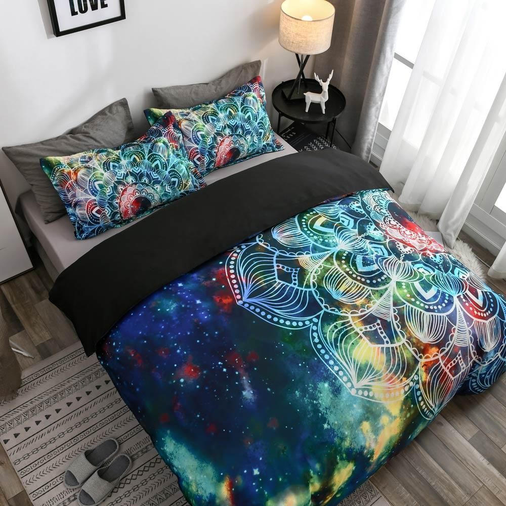 Bohemian Mandala Galaxy Bedding Set