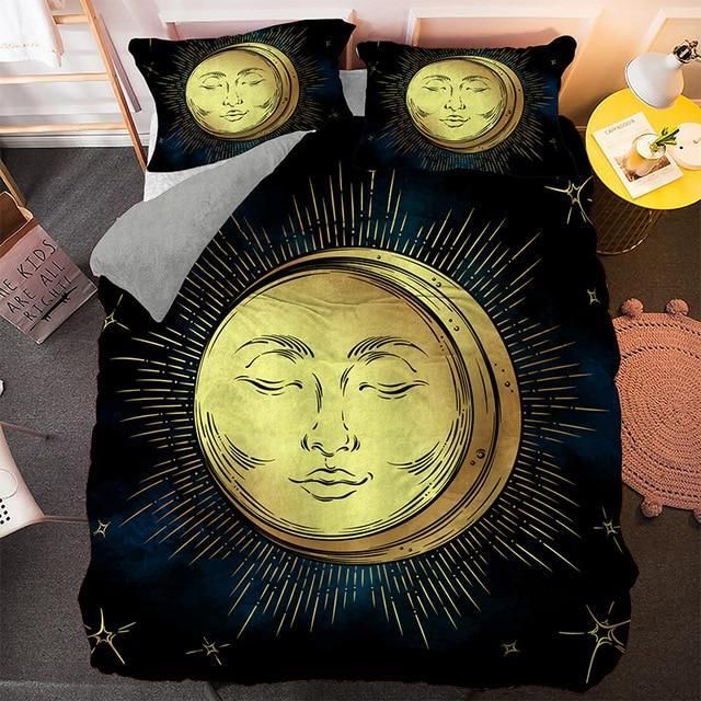 Bohemian Moon And Sun Bedding Set