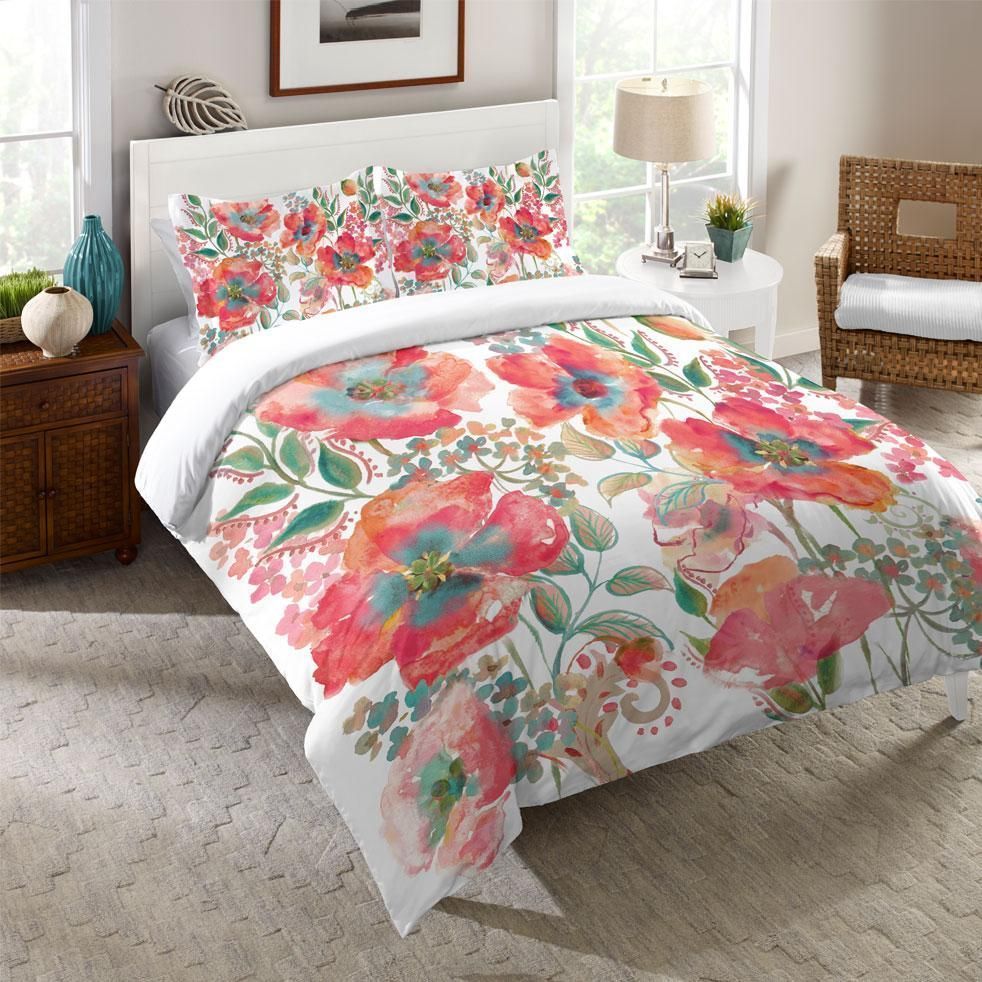 Bohemian Poppies Bedding Set