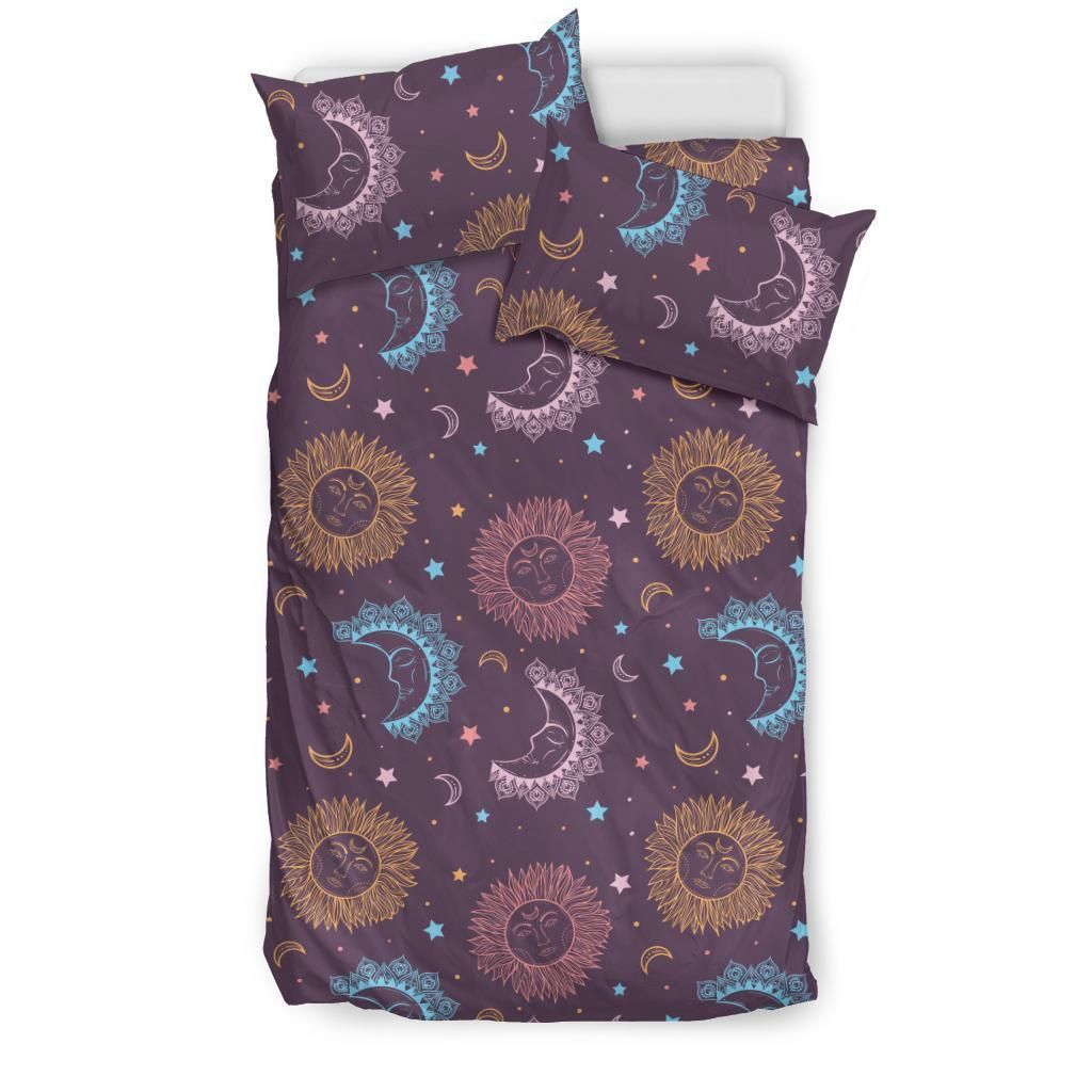 Bohemian Sun Moon Stars Bedding Set