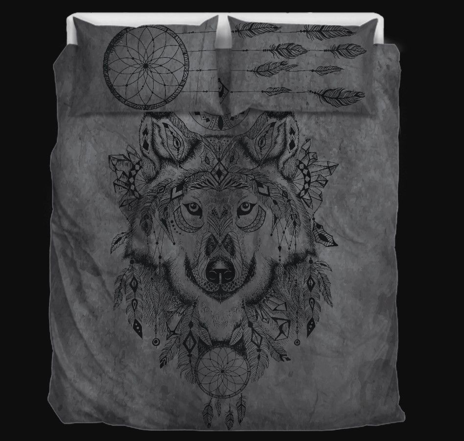 Bohemian Wolf Bedding Set