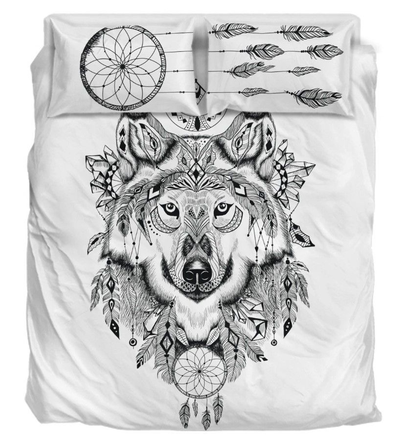 Bohemian Wolf Bedding Set