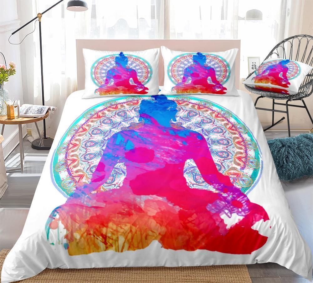 Bohemian Yoga Circle Pattern Bedding Set