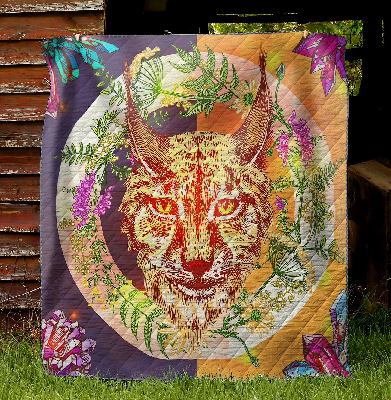 Boho Apache Animal Feather NI2002045YD Quilt Blanket