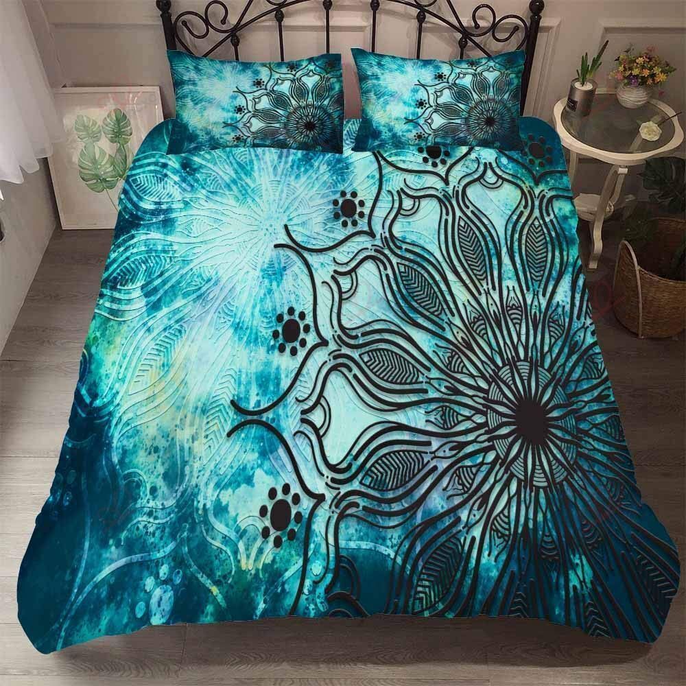 Boho Chic Mandala Lotus Bedding Set