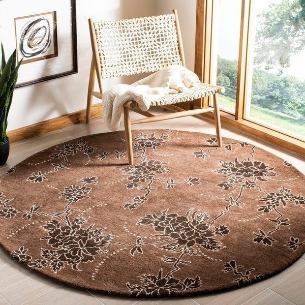 Boho Flower Round Carpet