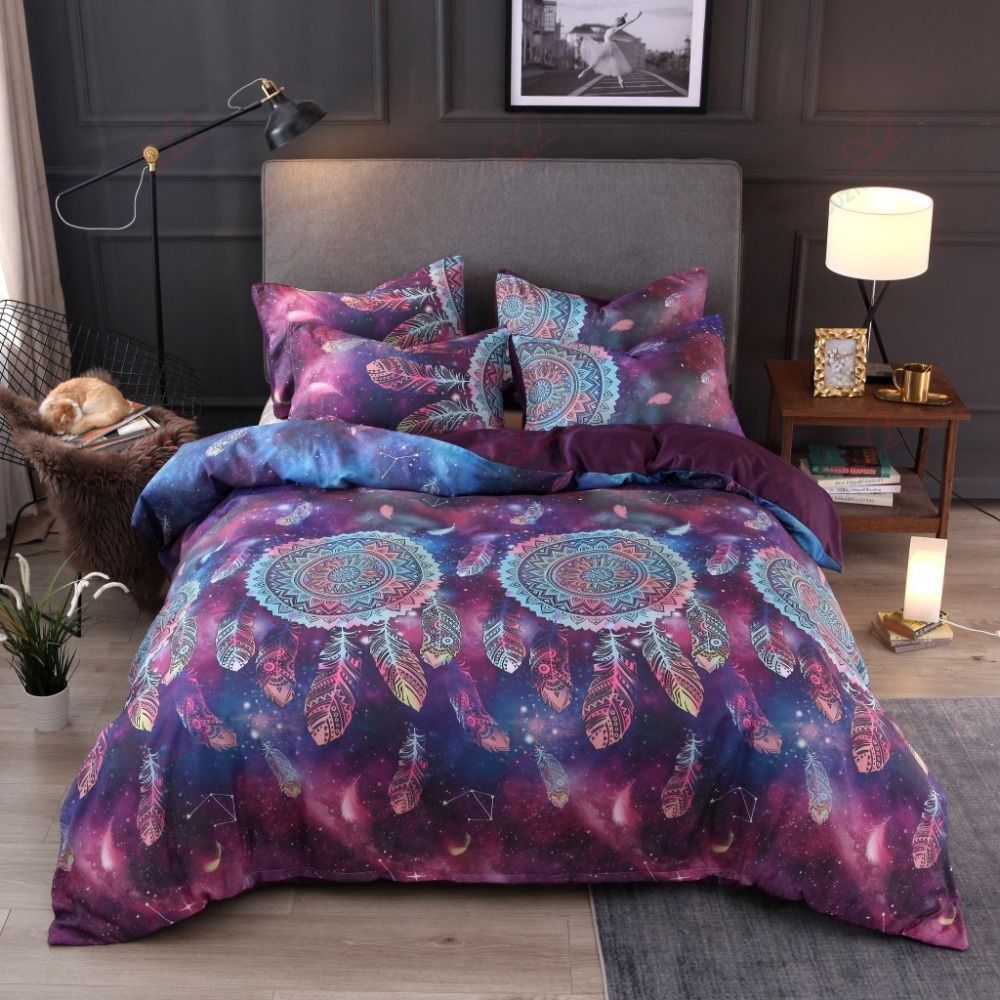 Boho Galaxy Dreamcatcher Bedding Set