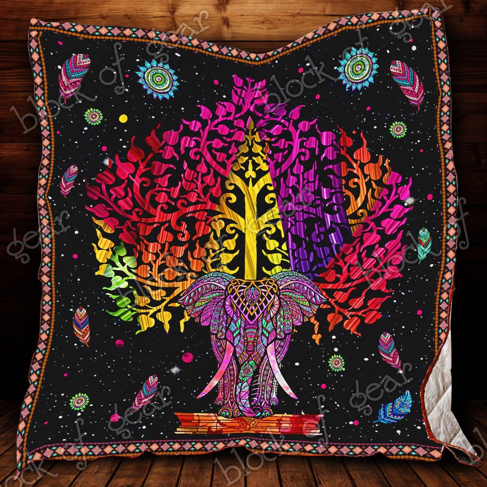 Boho Luxury Mandala Elephant Quilt Ct40 Dhc11124237Dd
