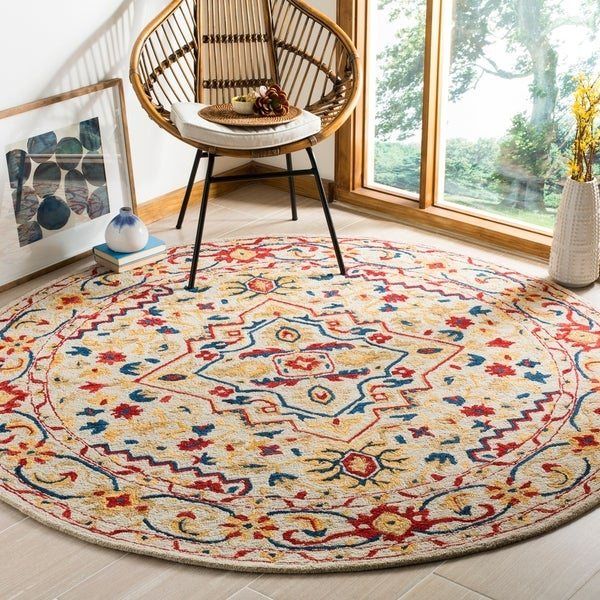 Boho Tribal Round Carpet