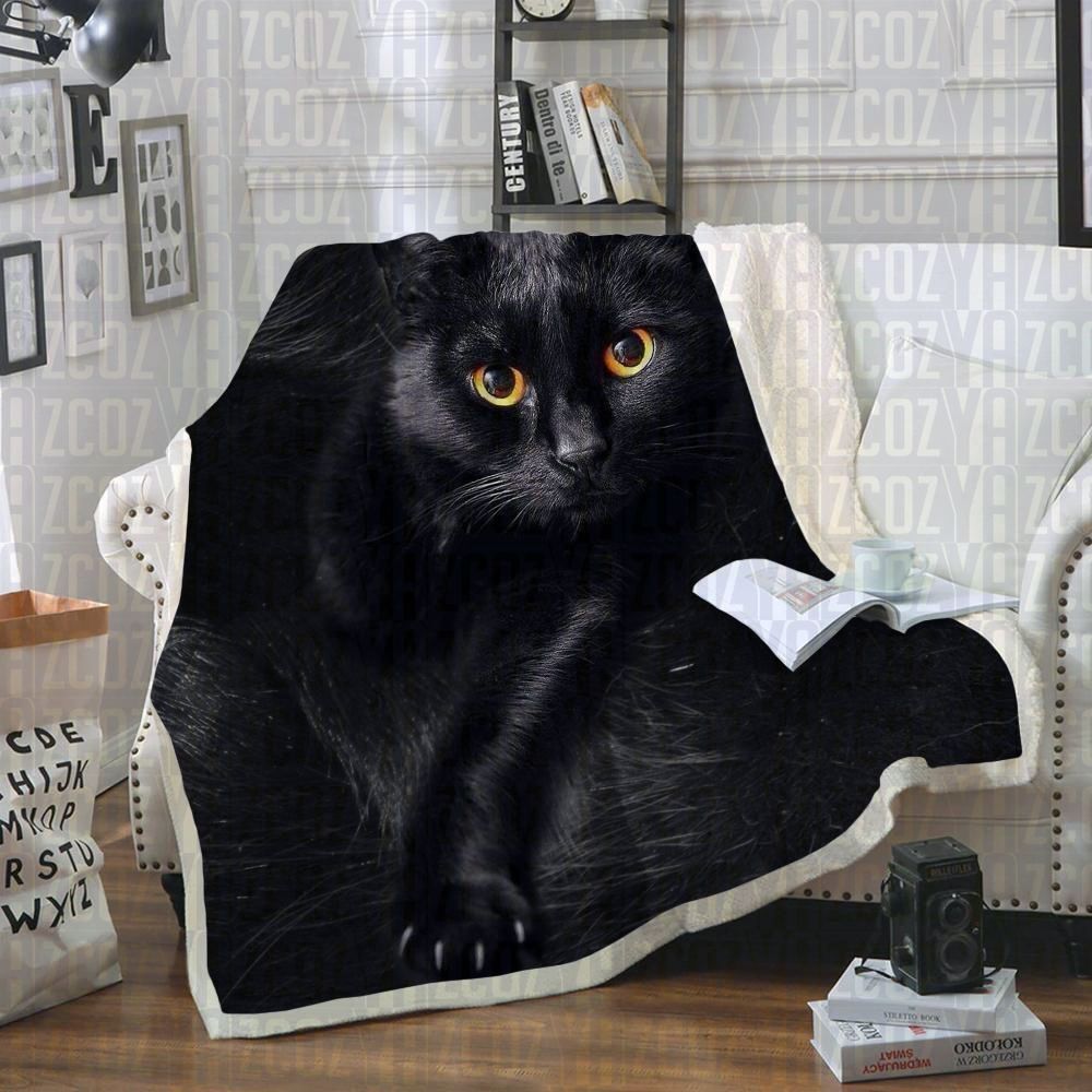 Bombay Cat Sherpa Fleece Blanket