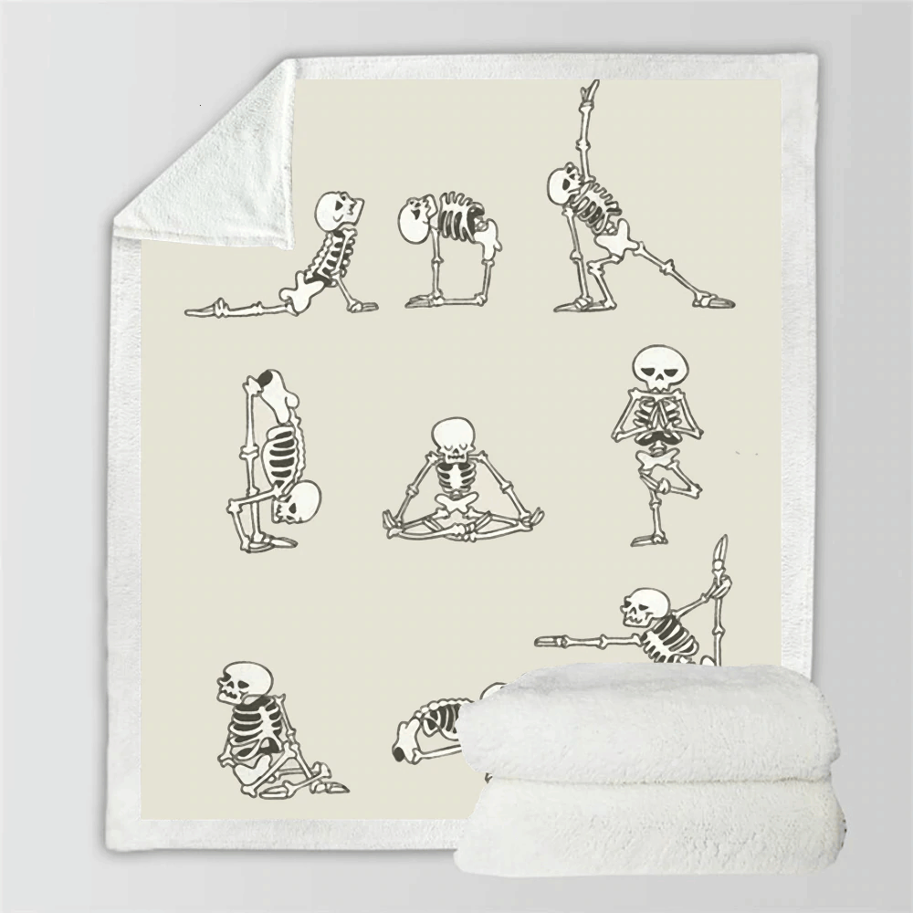 Bone Yoga Sherpa Fleece Blanket
