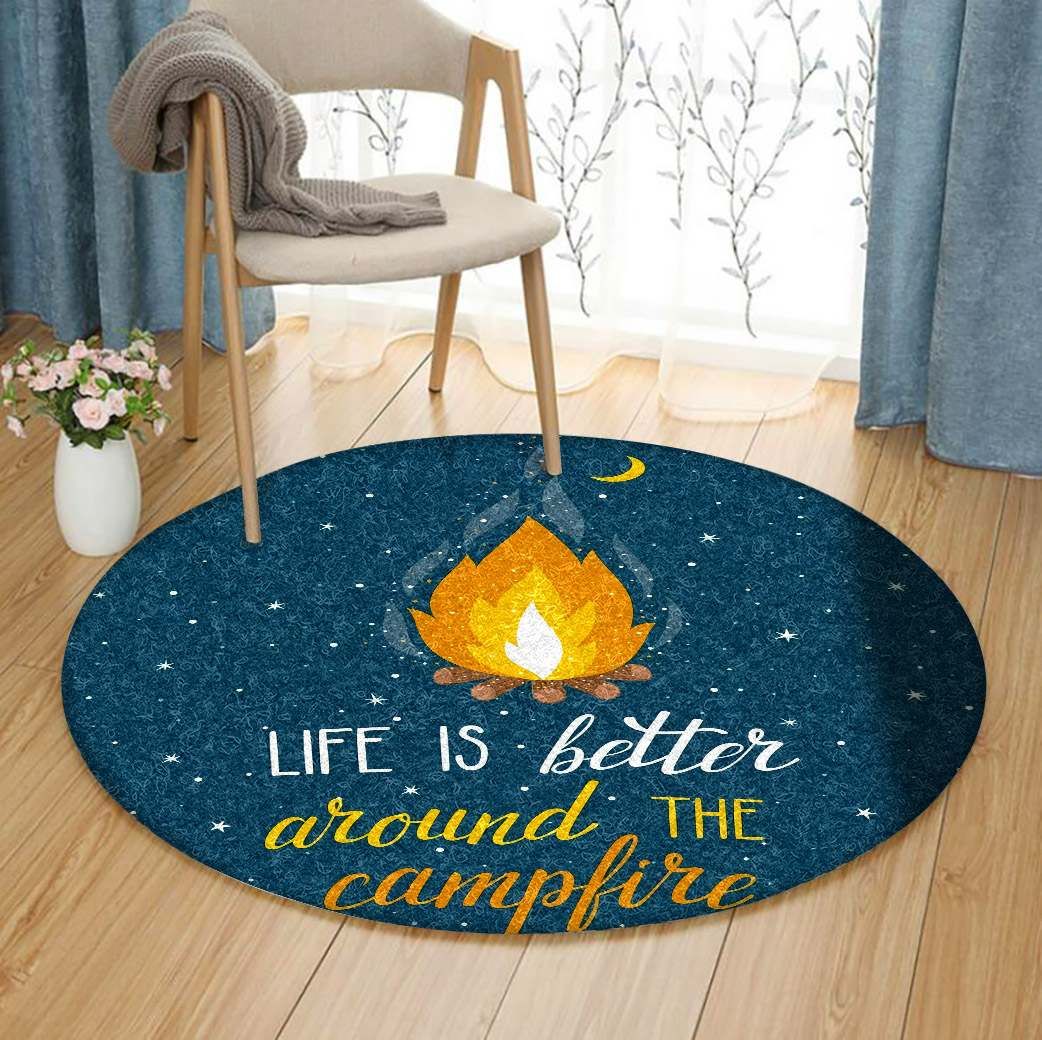 Bonfire Round Carpet