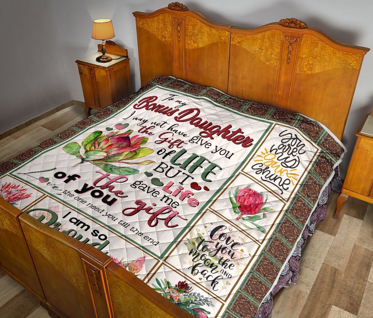 Bonus Mom To Bonus Daughter GS-CL-DT2906 Quilt Blanket