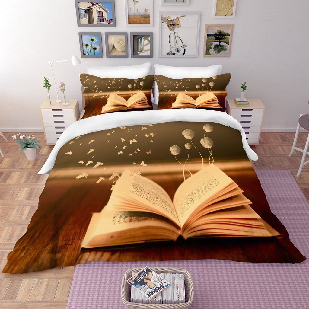 Book Butterfly Bedding Set