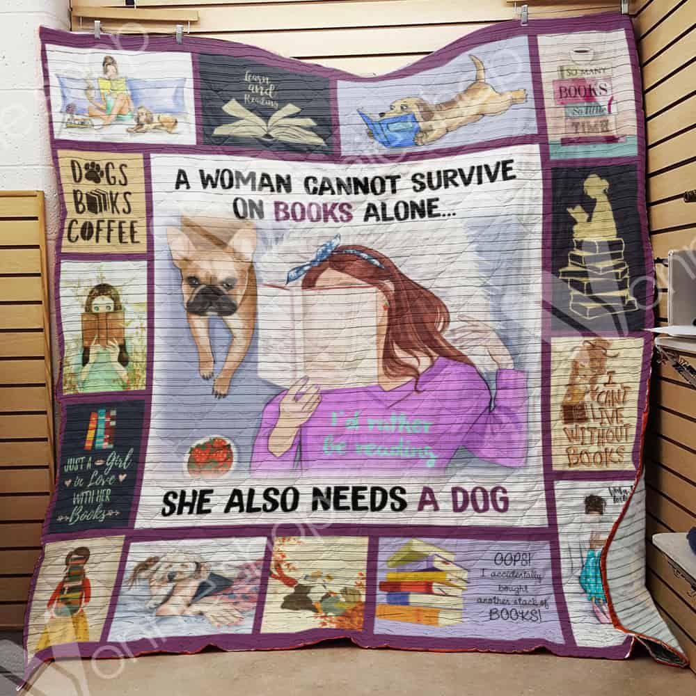 Book Dog Quilt Blanket DHC01021282TD