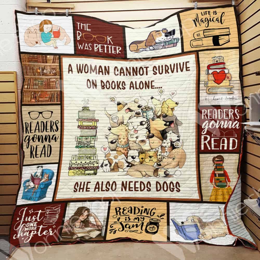 Book Dog Quilt Blanket DHC0102780TD