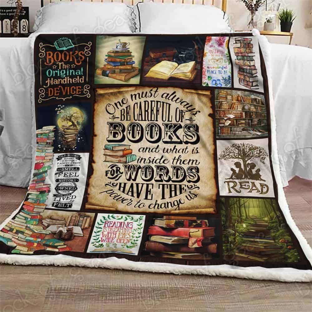 Books Have The Power To Change Us Fleece Blanket
