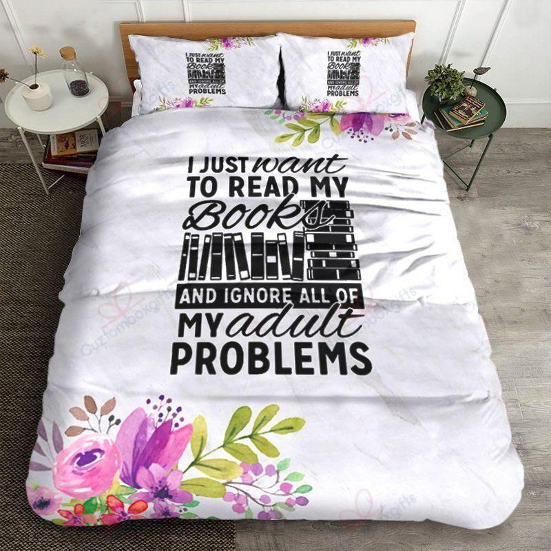 Books Is All Printed Bedding Set