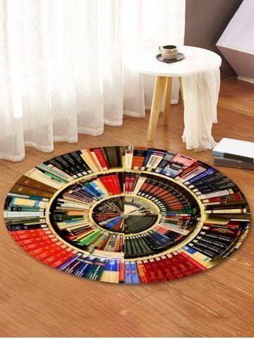 Bookshelf Round Carpet