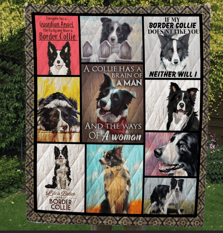 Border Collie Battle Angel Quilt Blanket DHC31121110TD