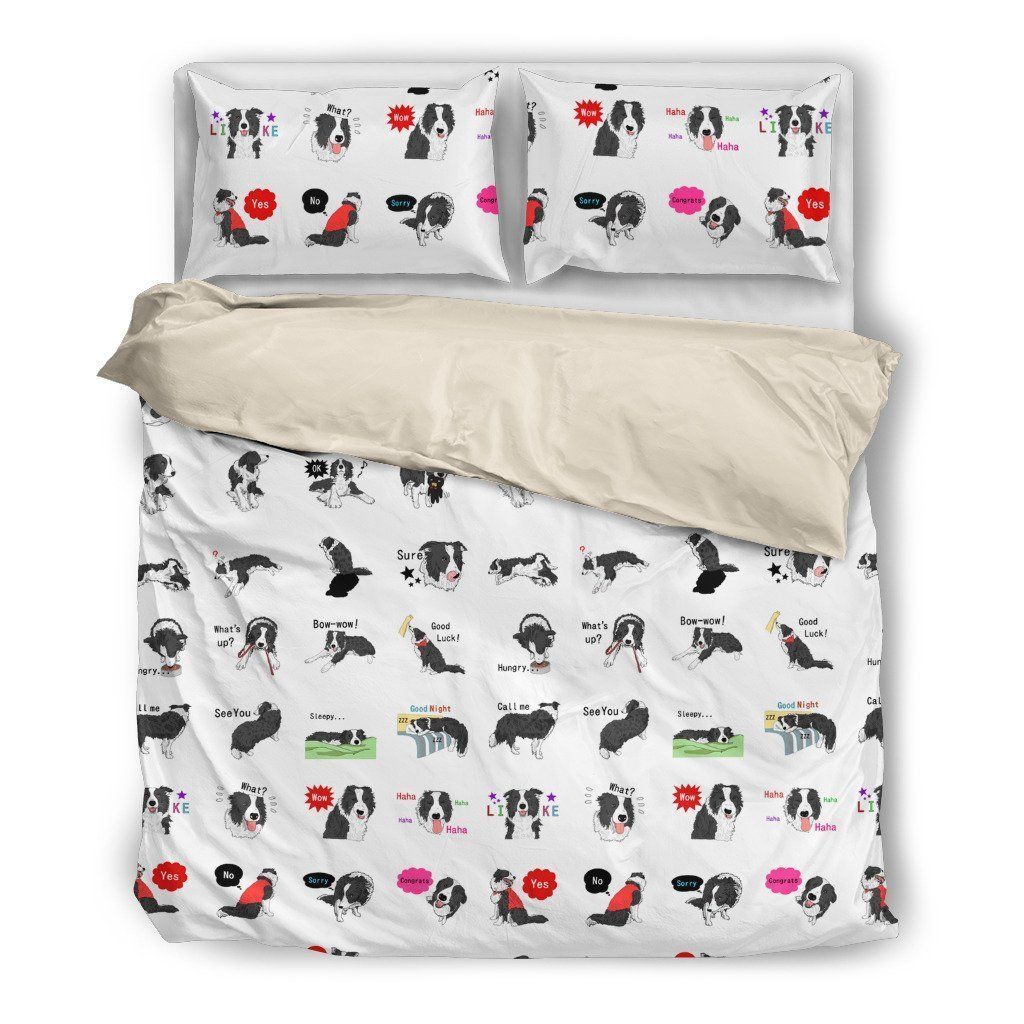 Border Collie Bedding Set