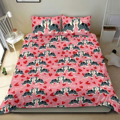 BORDER COLLIE BEIGE Bedding Set