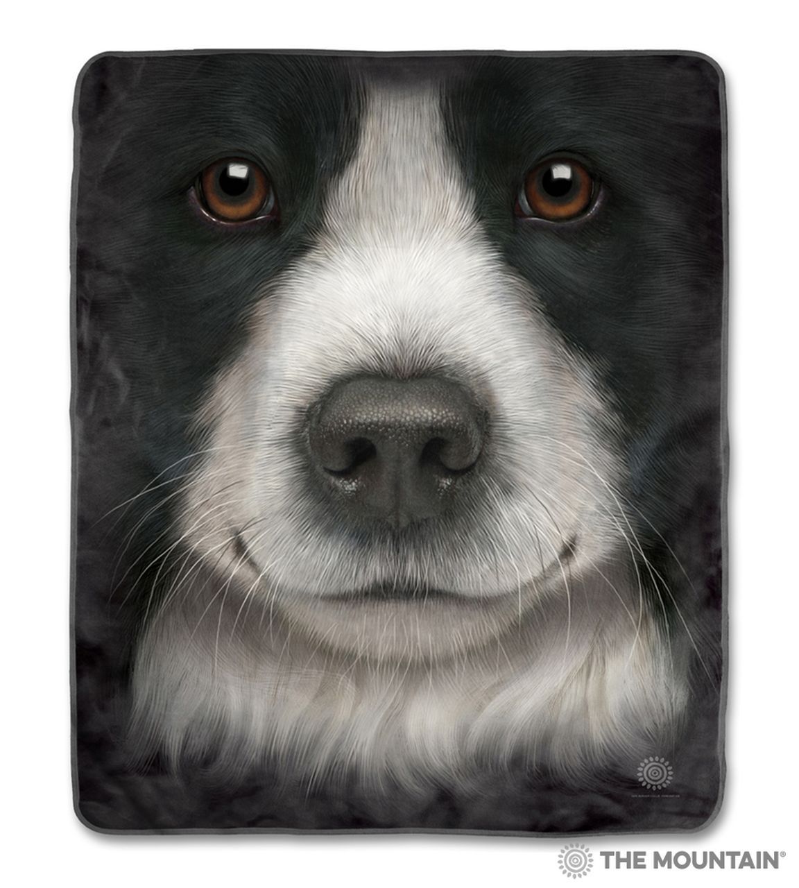 Border Collie Sherpa Fleece Blanket