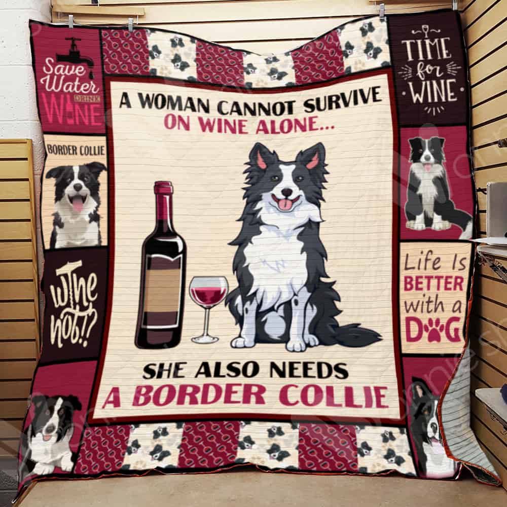 Border Collie Dog Blanket LNT0912039 Quilt Blanket