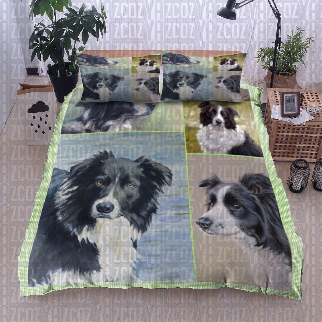 Border Collie Dog Bedding Set