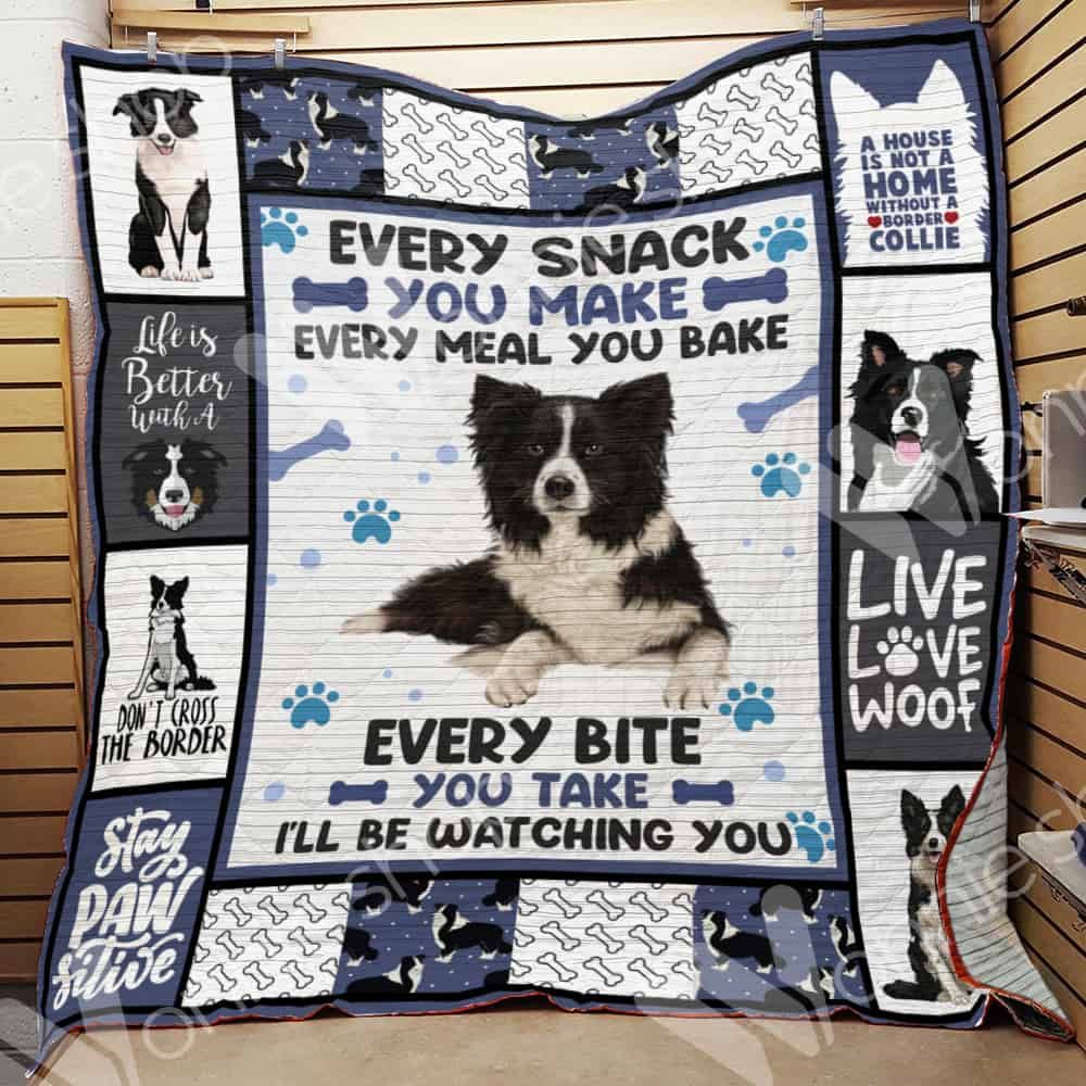Border Collie Dog Quilt Blanket DHC0102561TD