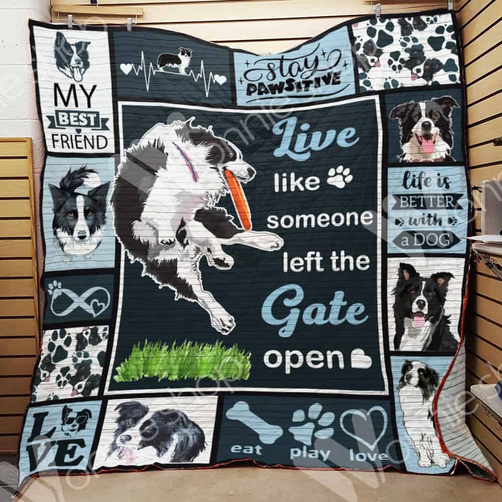 Border Collie Dog Quilt Blanket DHC0102725TD
