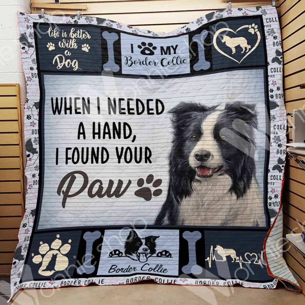 Border Collie Dog Quilt Blanket DHC0602792TD