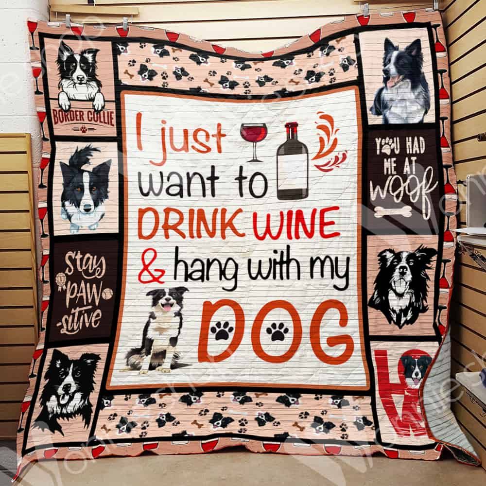 Border Collie Dog Quilt Blanket DHC0602859TD