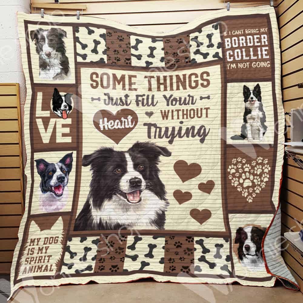 Border Collie Dog Quilt Blanket DHC0602878TD