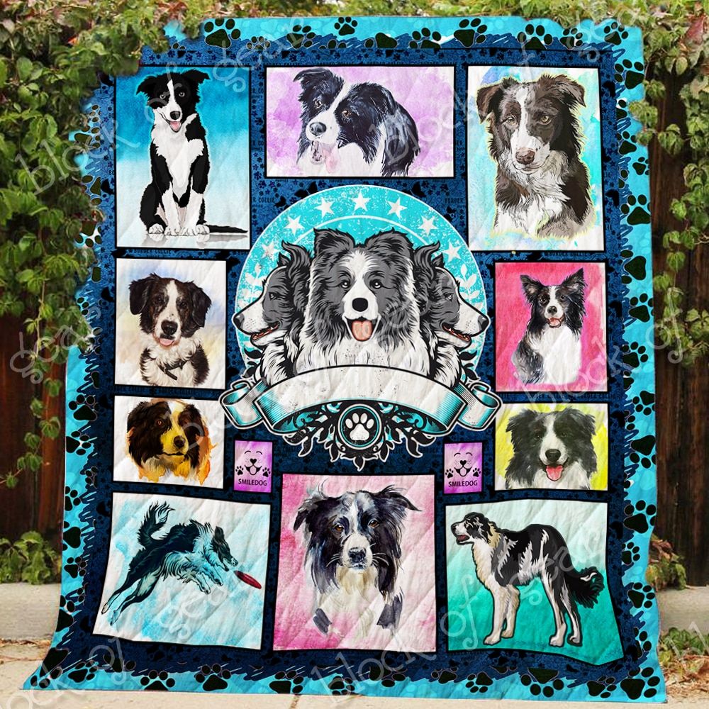 Border Collie Happy And Purity Quilt Blanket DHC0201201250TD