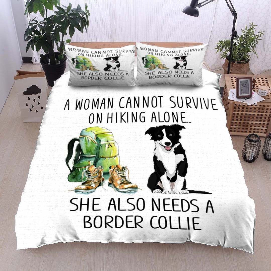 Border Collie Hiking Bedding Set