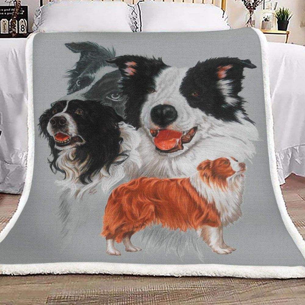 Border Collie Sherpa Fleece