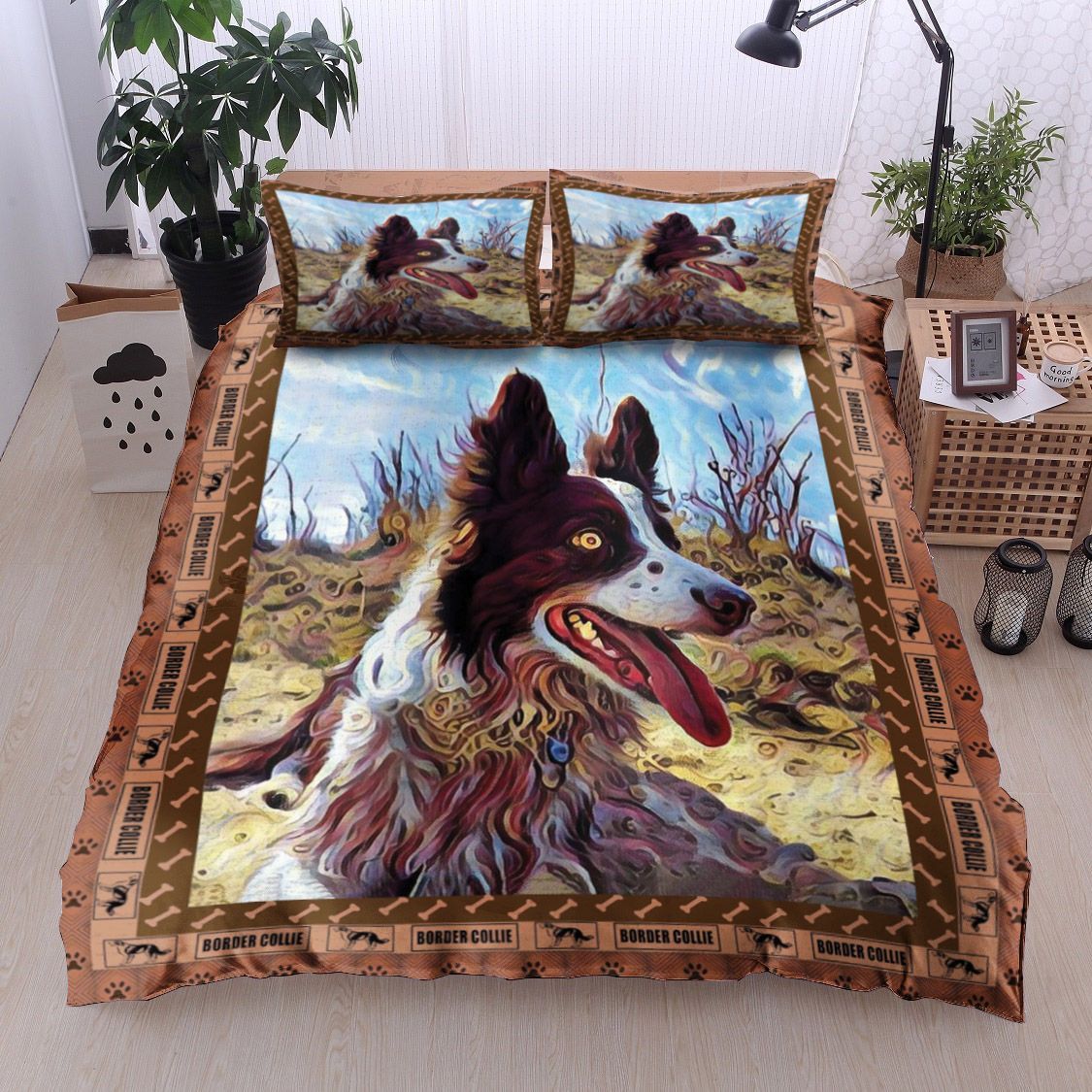 Border Collie Bedding Set