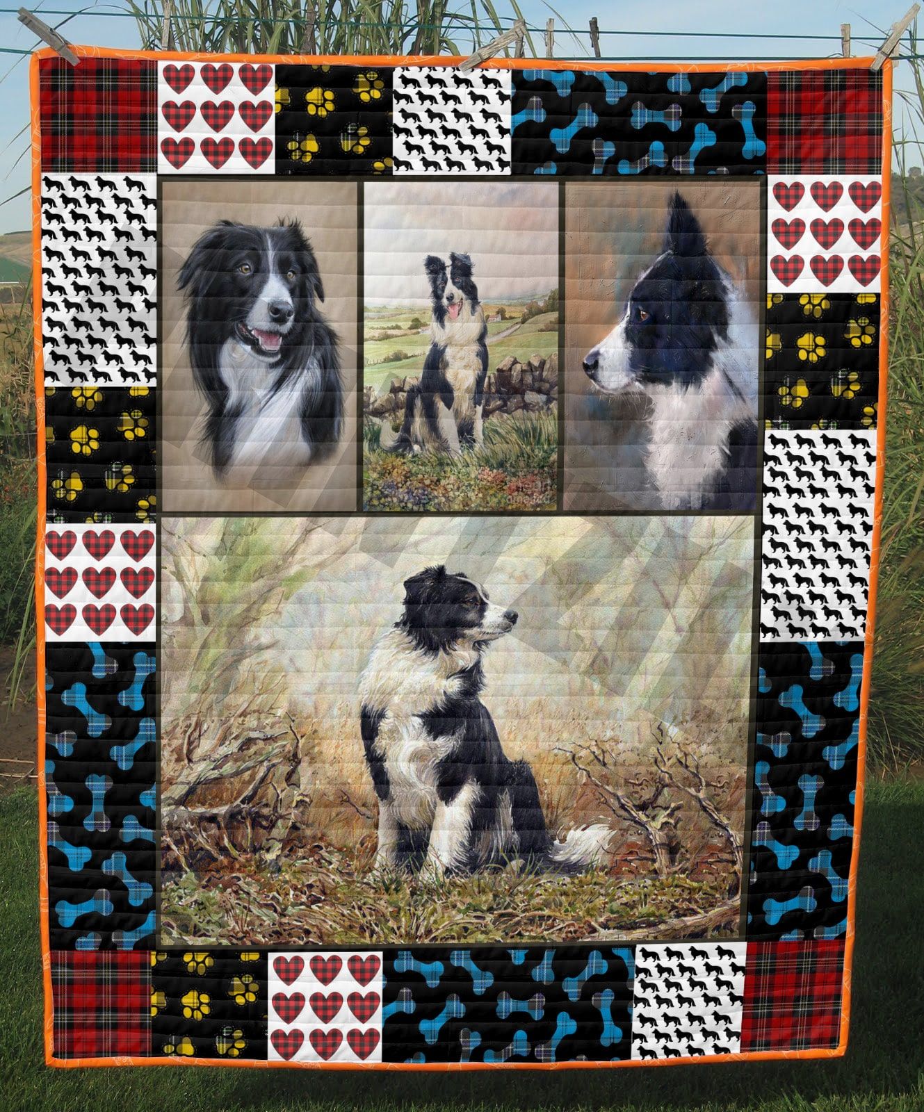 Border Collie Let Get One Quilt Blanket DHC020120944TD
