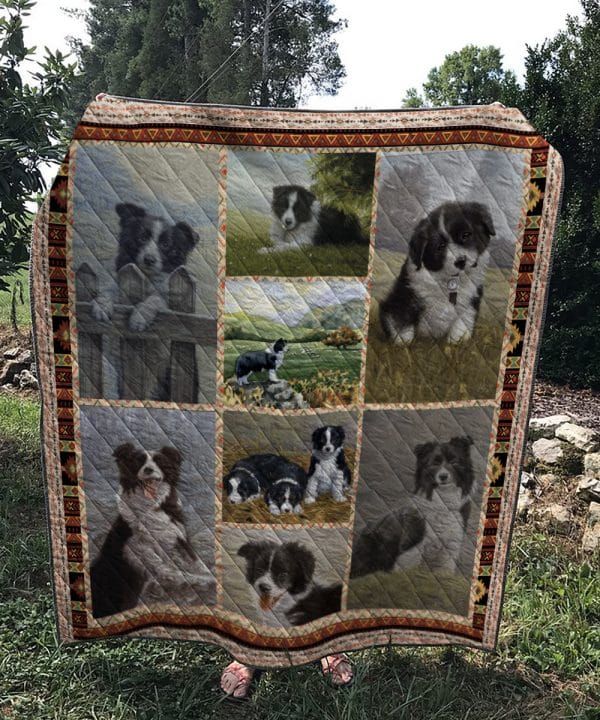 Border Collie Quilt Blanket DHC13121377VT
