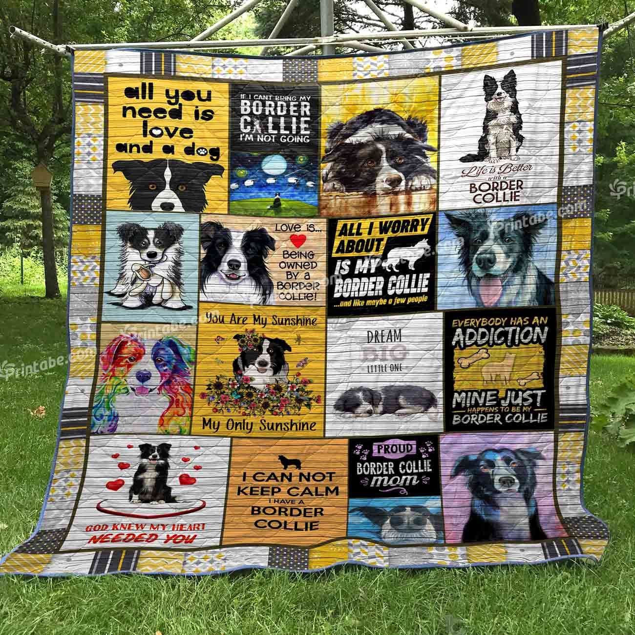 Border Collie Quilt Blanket DHC13123101VT