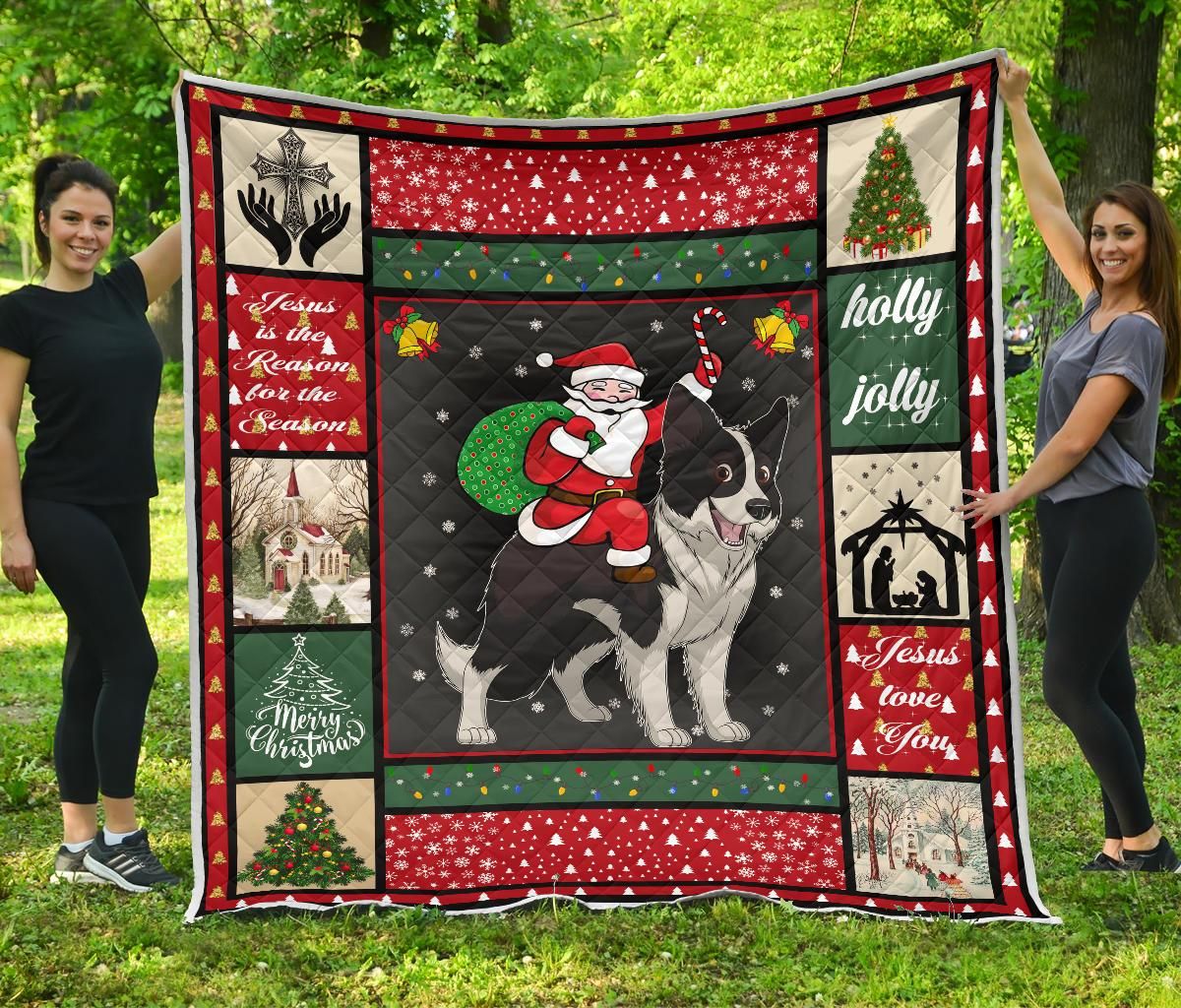 Border Collie Quilt Blanket DHC13123756VT