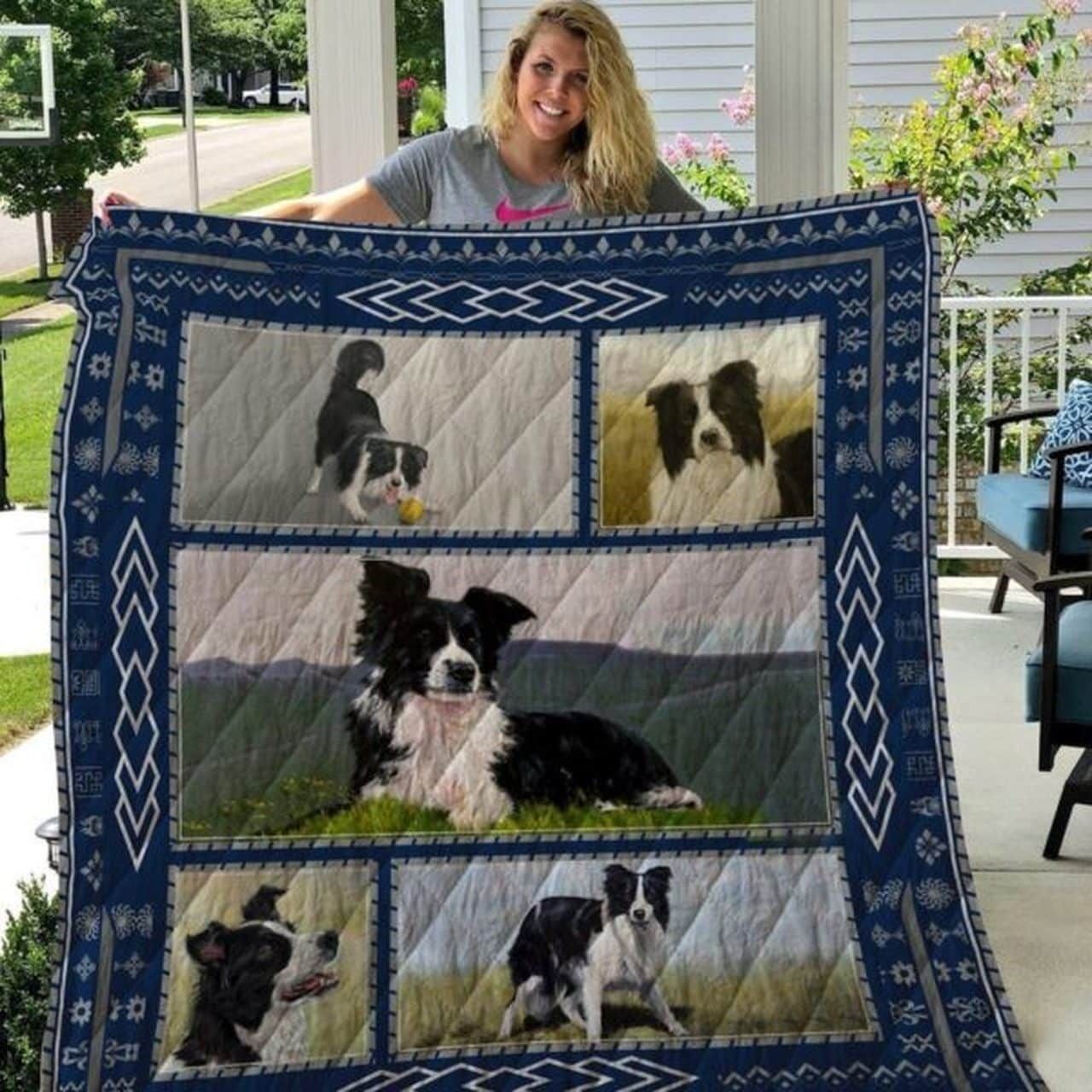 Border Collie Quilt Blanket DHC13124081VT