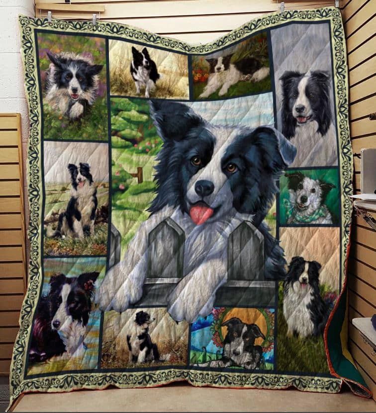 Border Collie Quilt Blanket DHC1312569VT