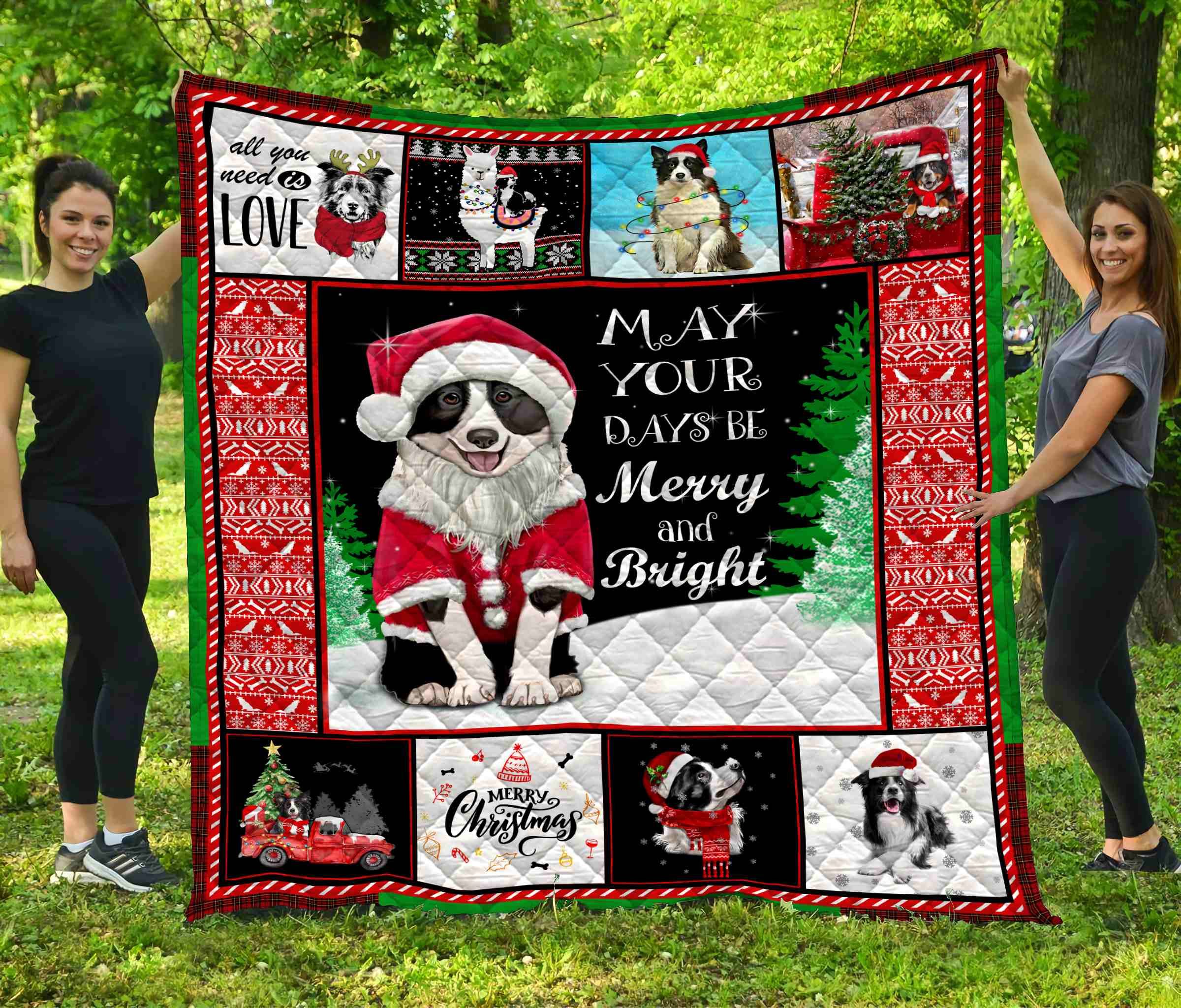 Border Collie Quilt Blanket DHC291107VT
