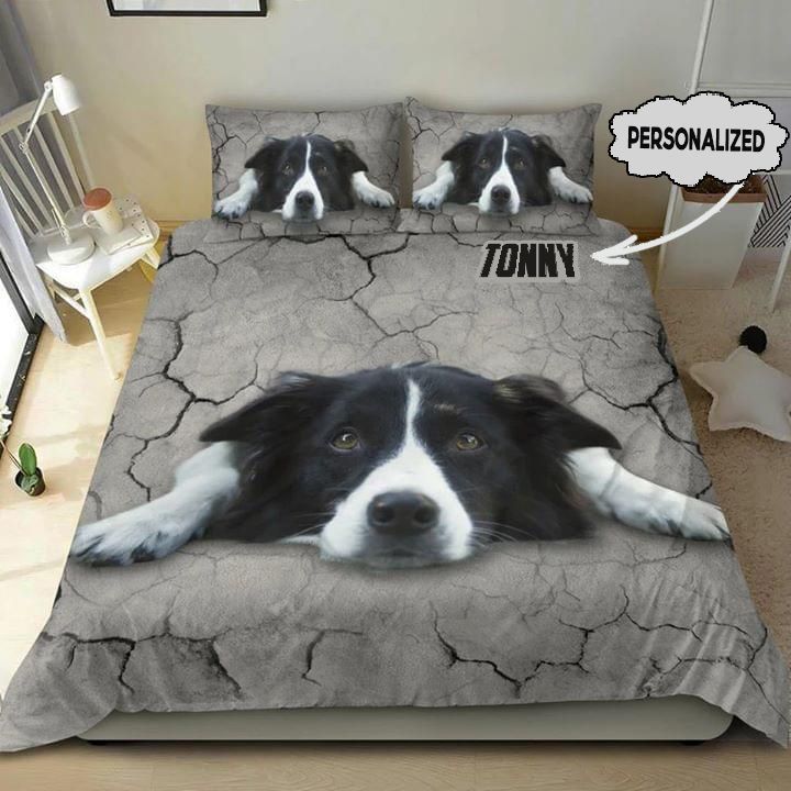 Border Collies Pesonalized Bedding Set